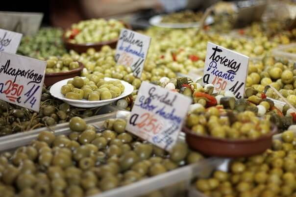 olives malaga food market