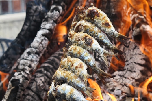 grilled sardines