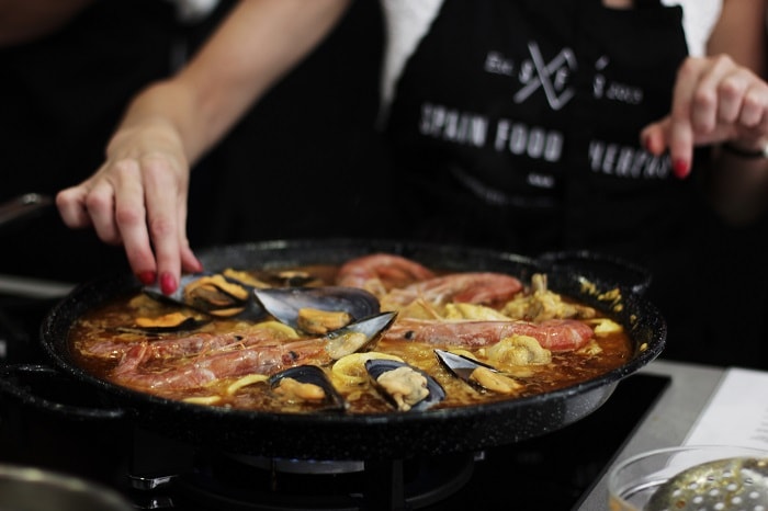 Authentic Seafood Paella