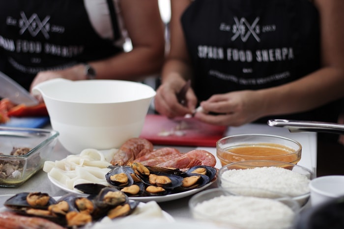 ingredients seafood paella