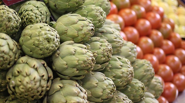 artichokes malaga food market