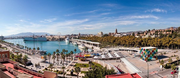 malaga general view