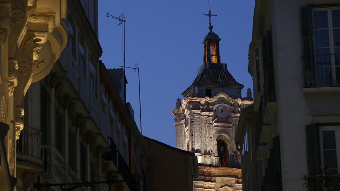 saint john church malaga night