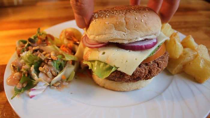 Hamburguesa vegetariana Cañadú