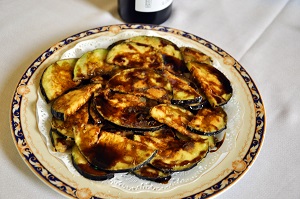 aubergine with honey