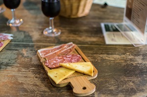 iberian cold cuts and local cheese in ultramarinos