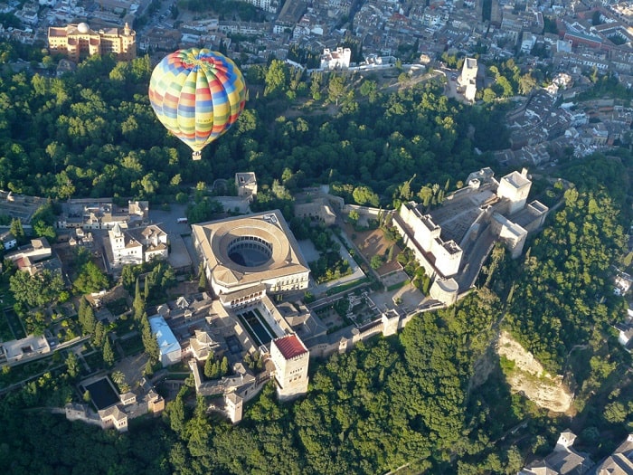 Alhambra view by balloon