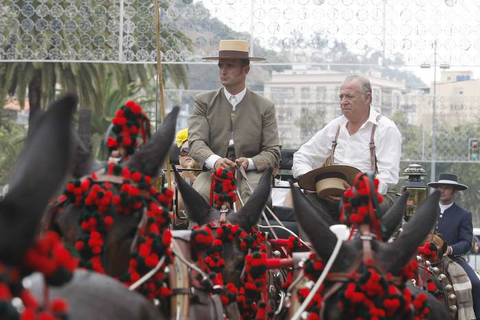 Horse Cars at the Paseo del Parque.