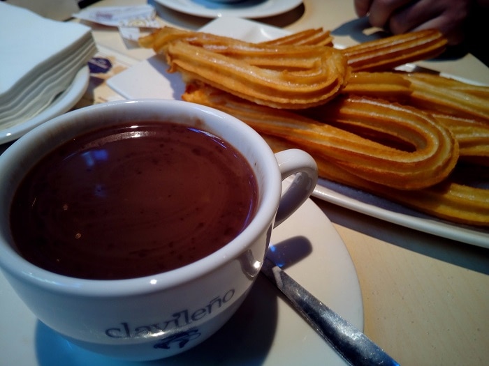 Churros con chocolate