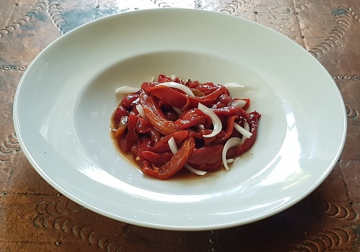 roasted pepper salad - ensalada de pimientos