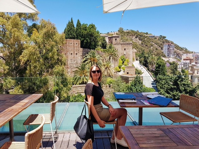 museo de malaga terrace