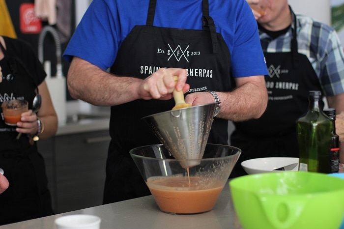 gazpacho making