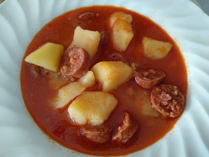 receta de patatas a la riojana